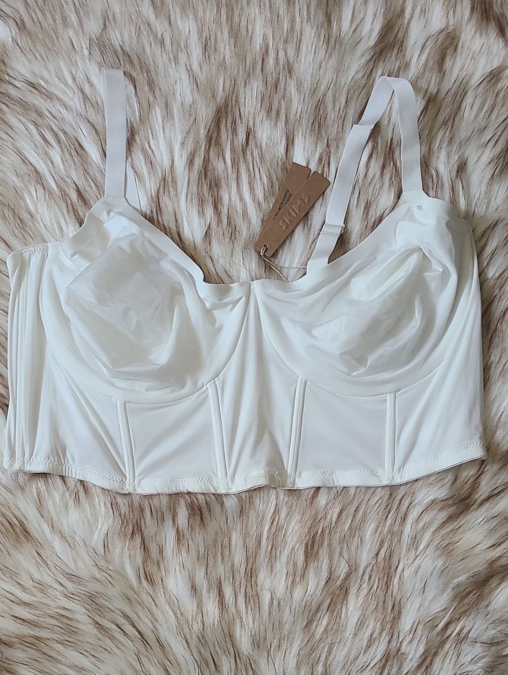 NWT SKIMS Corset Bra Collectiom Demi Bra Size 44C Marble